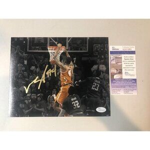 Mohamed Mo Bamba Autograph Signed Texas Spotlight Dunk 8x10 Photo JSA